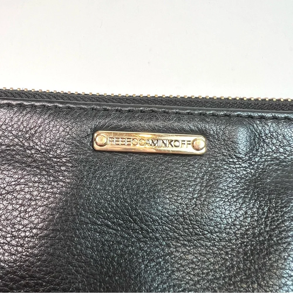 Rebecca Minkoff Skinny Mac Black Leather Clutch Wristlet - Picture 6 of 12